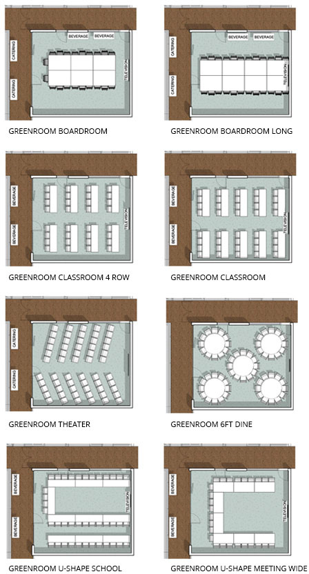 Green Room Floorplans
