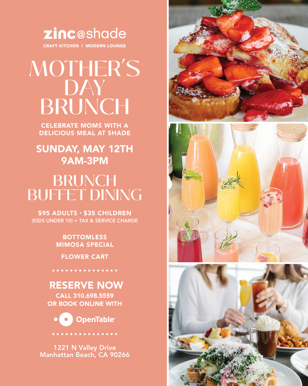 mother's day brunch promo poster