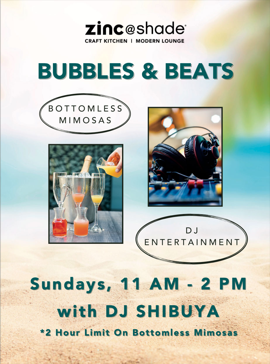 Bubbles & Beats promotional poster